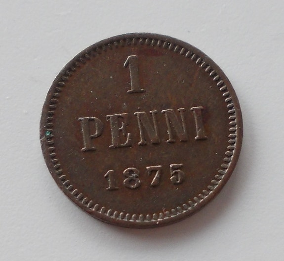 1 penni 1875 Aleksanteri II