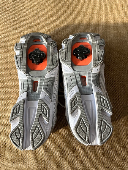 Shimano pyöräilykengät (Spinning) koko 38 valkoinen vaaleansininen