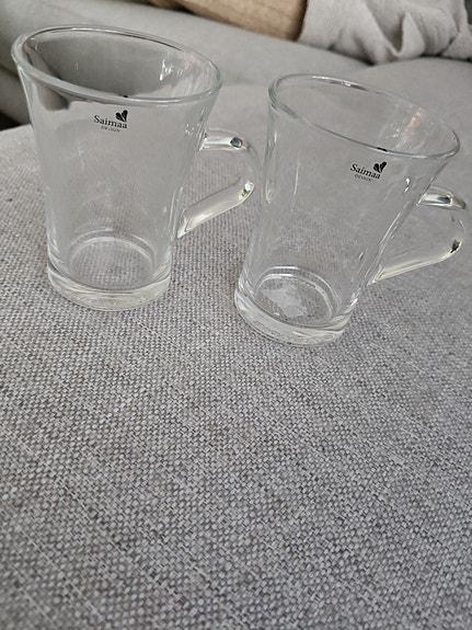 Saimaa design lasimukit 2 kpl kirkas