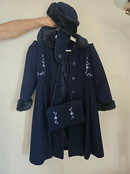 Lasten vintage villakangastakki