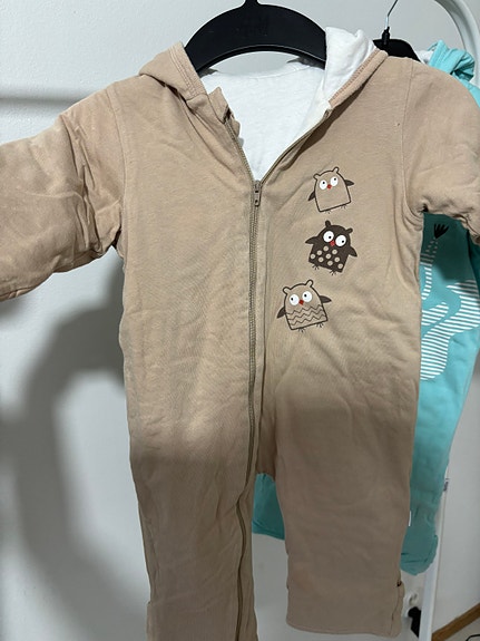 Tutta vauvan välikausihaalari koko 70 ruskea puuvilla unisex