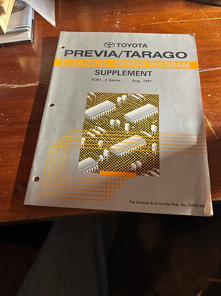 Toyota Previa/Tarago huoltokäsikirja 1991