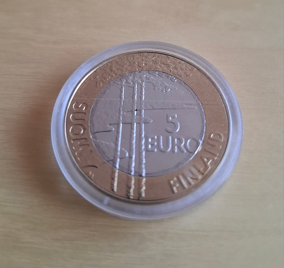 Suomi 5 € Jääkiekon MM-kisat 2003 juhlaraha