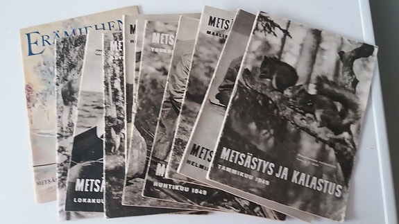 Wanhat Metsästys ja Kalastus lehdet 1923alk.