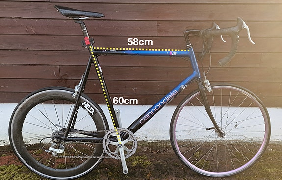 Cannondale R700 Triathlon Pyörä, 60cm, 650c vanteilla