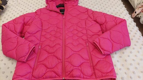 Uusi naisten pinkki toppatakki koko: XL