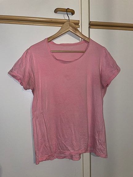 Pinkki/vaaleanpunainen t-paita, L koko