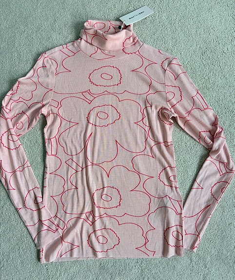 Marimekko Vilina Piirto Unikko poolopaita koko L