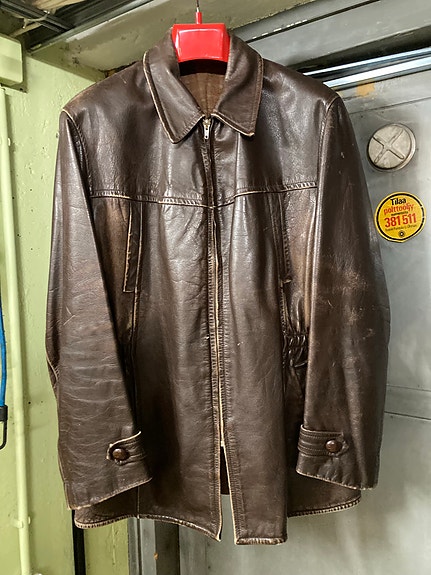 50-luvun vintage nahkatakki