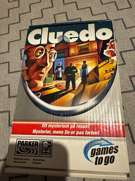 Cluedo lautapeli suomi, ruotsi, norja, tanska versio