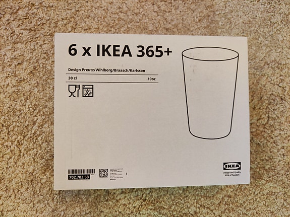 IKEA 365 lasit KÄYTTÄMÄTTÖMÄT