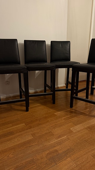Baarituoli Ikea, työtason korkeus musta/Glose musta, 62 cm