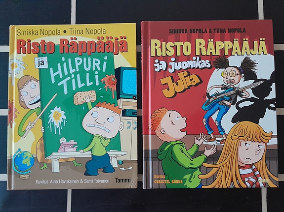 Risto Räppääjä -kirjoja 2 kpl