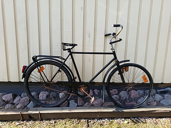 Vintage polkupyörä +rekisterikilpi