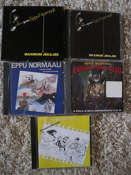 CD Eppu Normaali x 5, Leevi & Leavings x 2, Kari Peitsamo 2CD