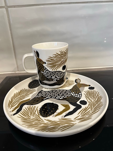 Marimekko peura -astiat