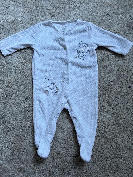 Next fleece potkupuku vauvalle koko 56 valkoinen unisex