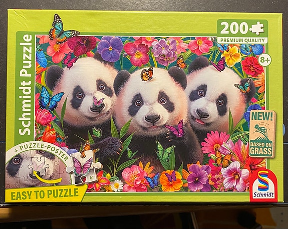 Ravensburger palapeli 200 palaa pandat