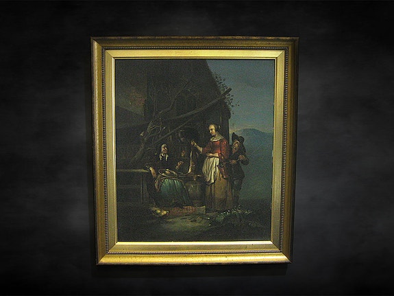 Öljymaalaus ”Markkinoilla”, 1700/1800 – luku