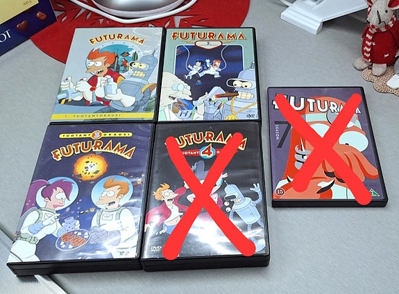 Futurama kaudet 1-3 DVD