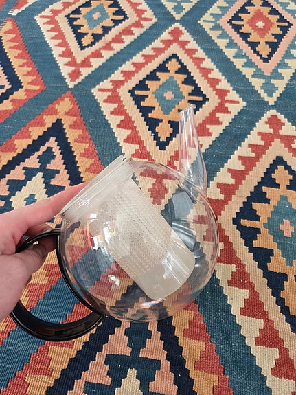 Vintage Bodum Lasinen teekannu