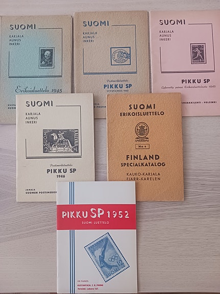 Suomi postimerkkiluottelot ( 6 kpl) 1945-1952