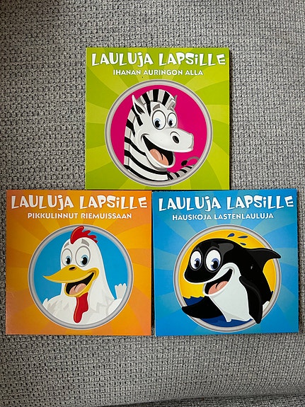 Lauluja lapsille CD-levyt 3 kpl