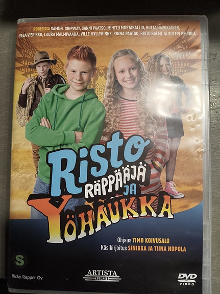 Risto Räppääjä ja Yöhaukka dvd-elokuva