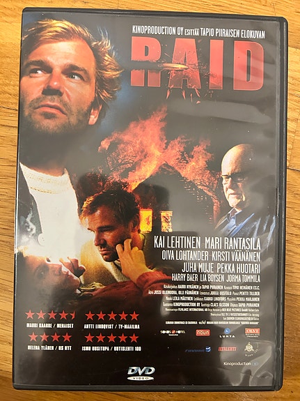 Raid rikoselokuva DVD