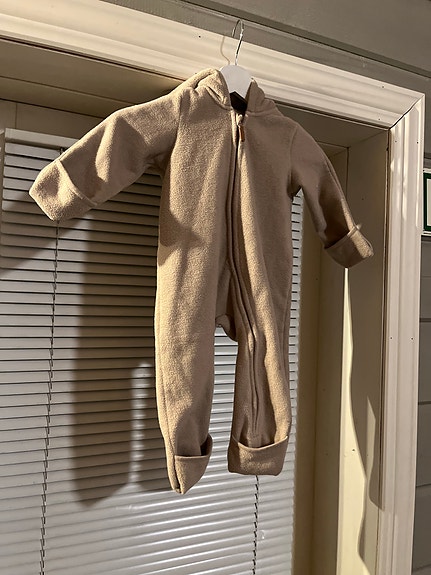H&M fleecehaalari koko 74 beige unisex
