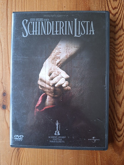 Schindlerin lista elokuva DVD