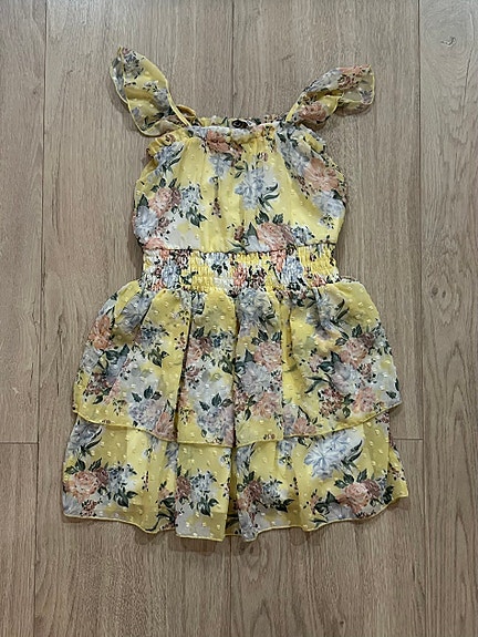 Cubus keltainen kukka mekko 134