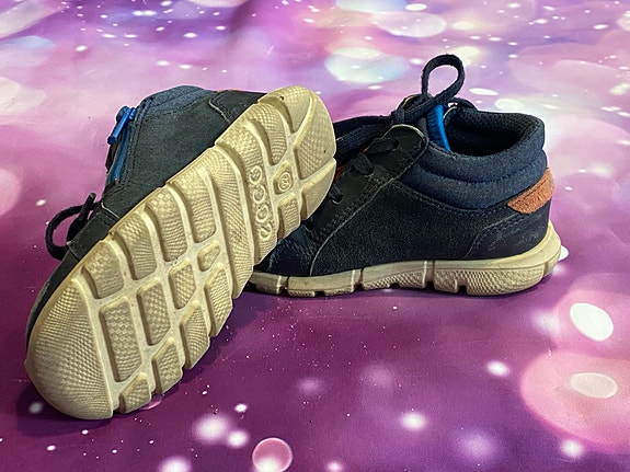 Ecco lasten nahkakengät koko 22 unisex tummansininen