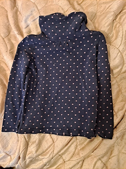H&M lasten paita koko 98/104 tytöt tummansininen kuviollinen