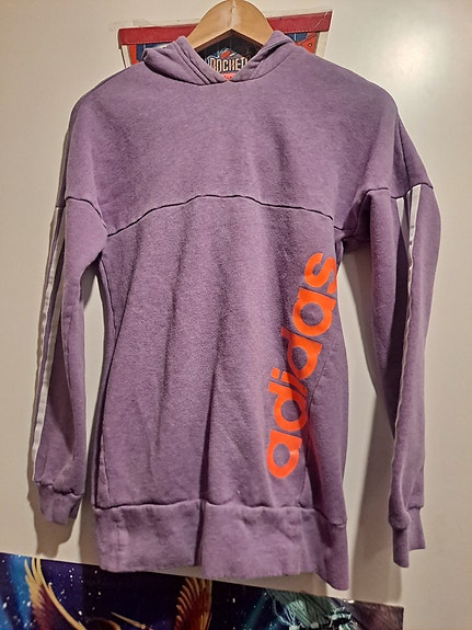Adidas lasten huppari koko 164 liila