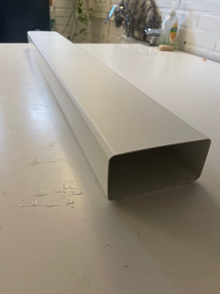 Ilmanvaihtokanava, 110 x 55 mm, 0,83m