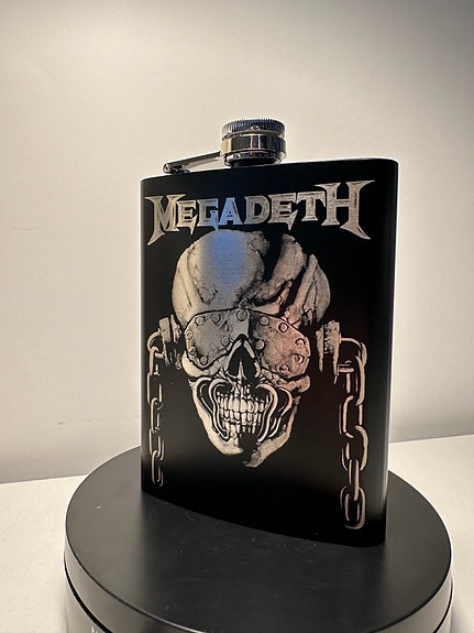 Megadeth tekstillä teräs taskumatti