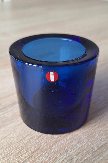 Iittala Marimekko Kivi tuikku, koboltinsininen