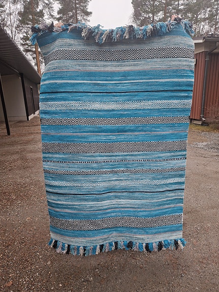 räsymatto sininen