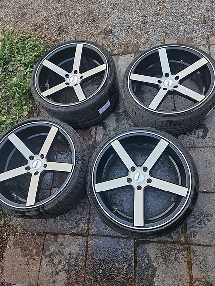 20" Ocean vanteet ja Continental SportContact 7 kesärenkaat