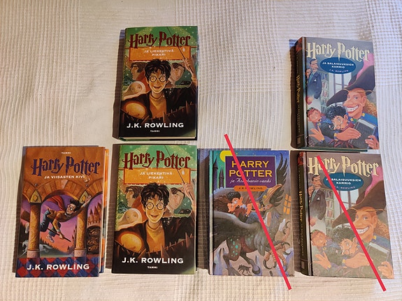 Harry Potter kirjoja