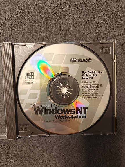 Microsoft Windows NT Workstation käyttöjärjestelmä CD-levy