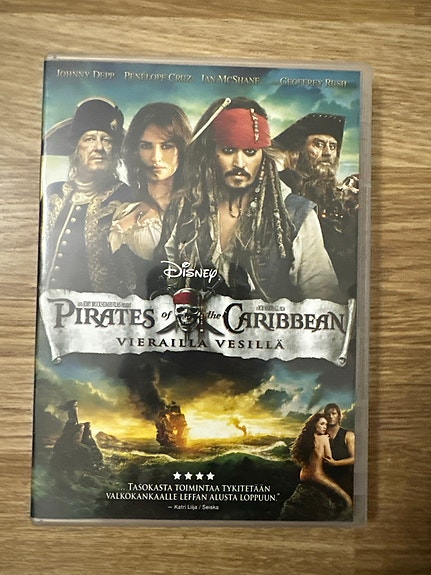 Disney Pirates of the Caribbean Vierailla vesillä DVD-elokuva