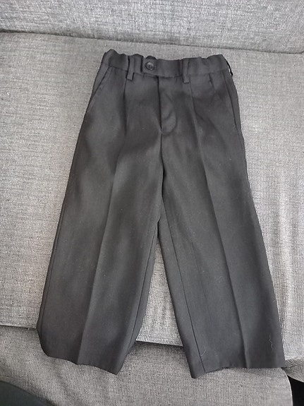 Mustat juhlahousut koko 90 cm