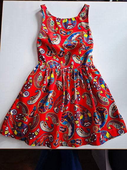 MSGM paisley pattern cotton dress