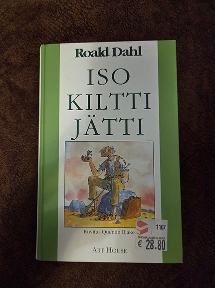 Roald Dahl Iso kiltti jätti kirja kovakantinen suomi