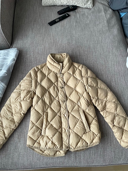 Lindex untuvatakki naisten S beige