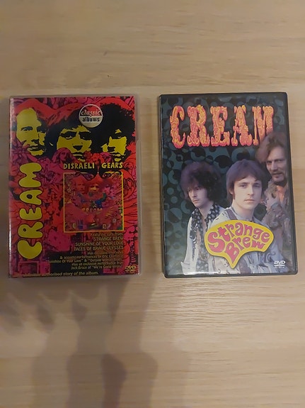 Cream: Classic Albums-Disraeli Gears ja Strange Brew DVD-levyt