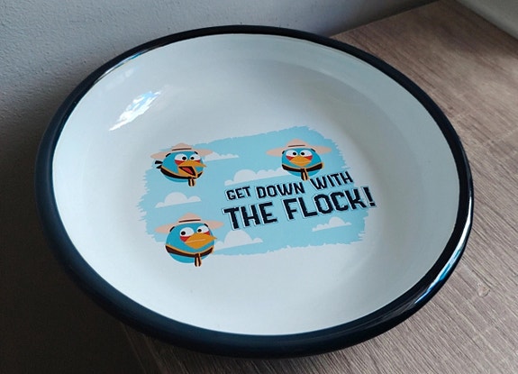 Angry Birds Muurla Emalilautanen