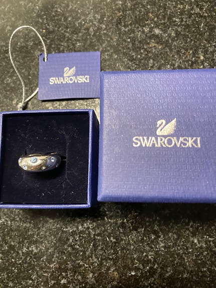 Swarovski YSL sormus hopea kristalli naiset